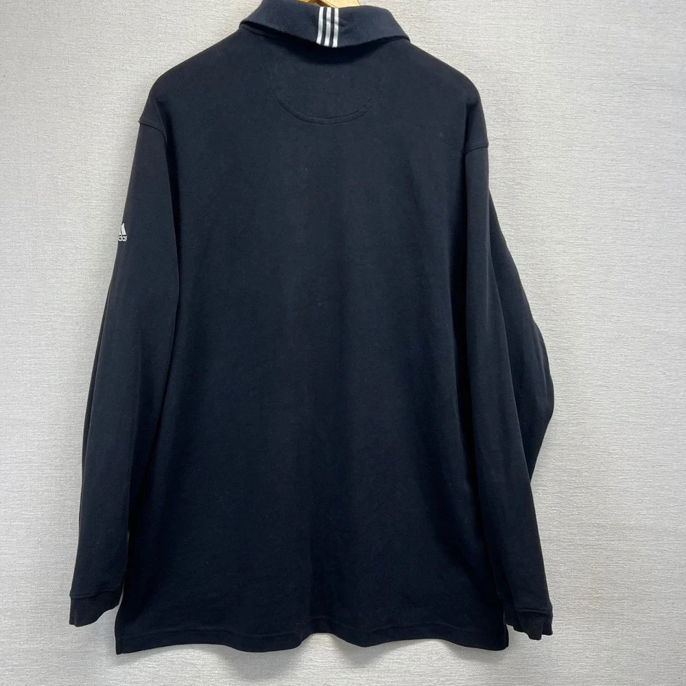Adidas ClimaLite Stretch Long Sleeve Black Bristol Motor Speedway Polo‎ Mens L